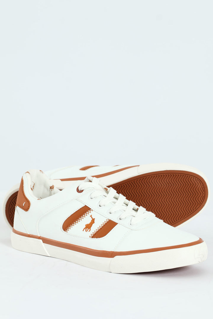 Basic Side Flash Sneaker - White