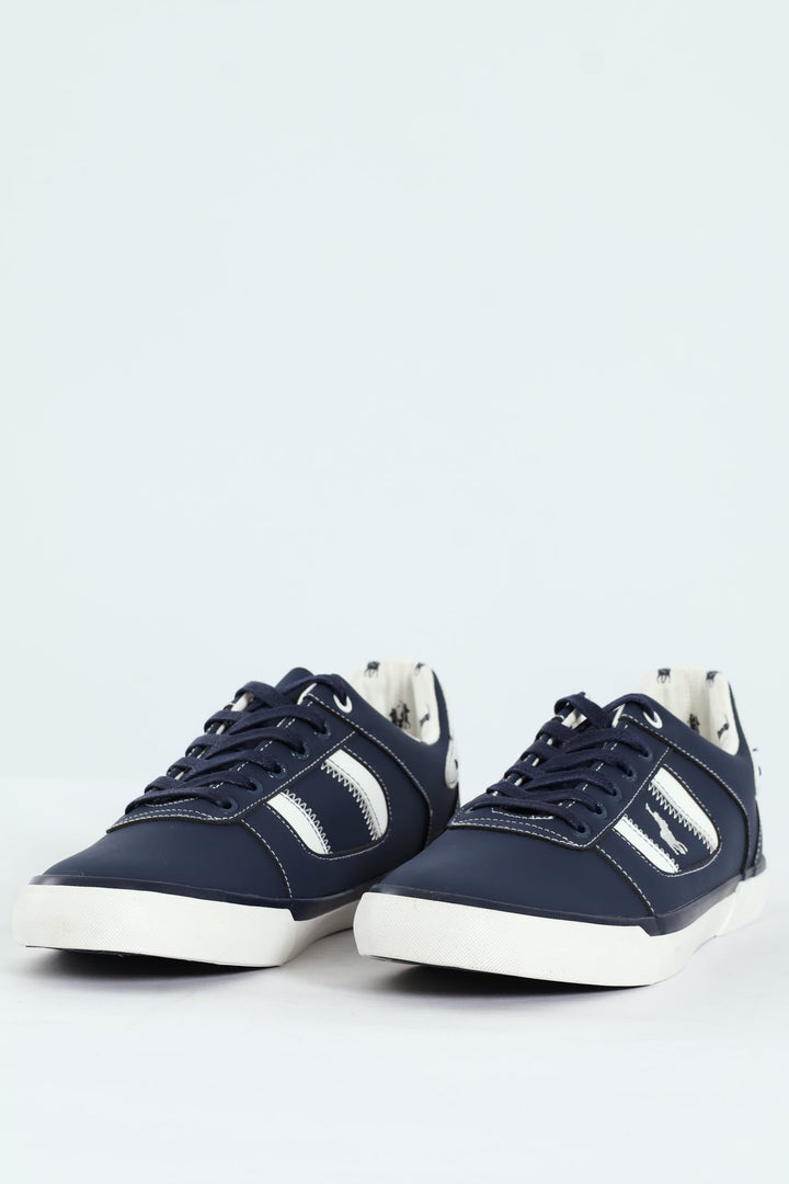 Basic Side Flash Sneaker - Navy