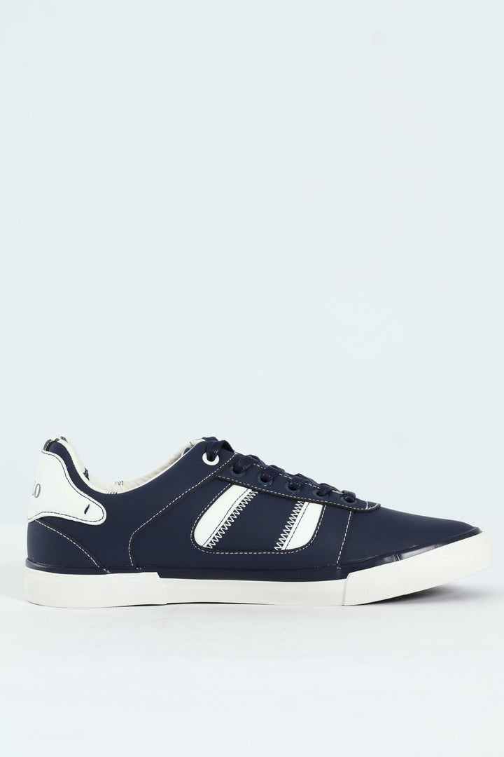 Basic Side Flash Sneaker - Navy
