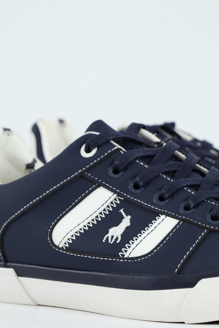 Basic Side Flash Sneaker - Navy