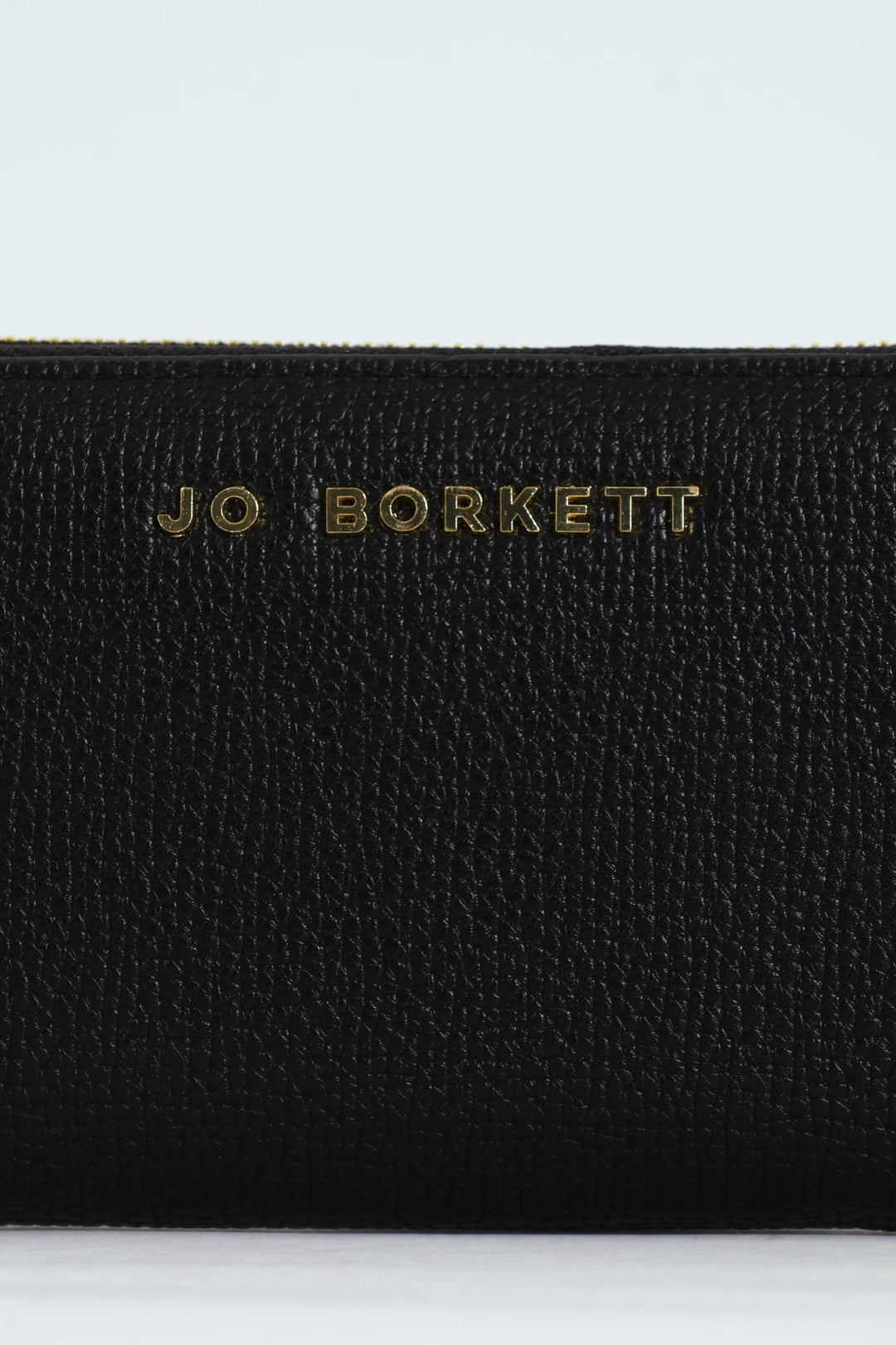 Carrie Pebble Raised Logo Ziparound Purse - Black