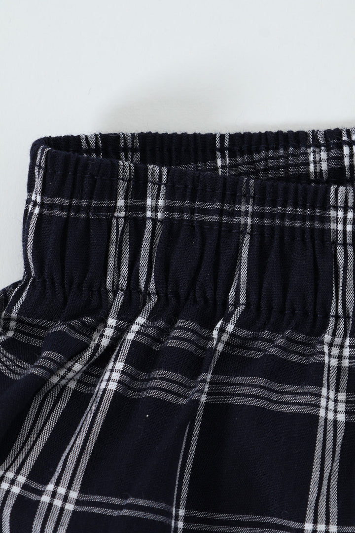 Single Fashion Woven Boxer - Navy