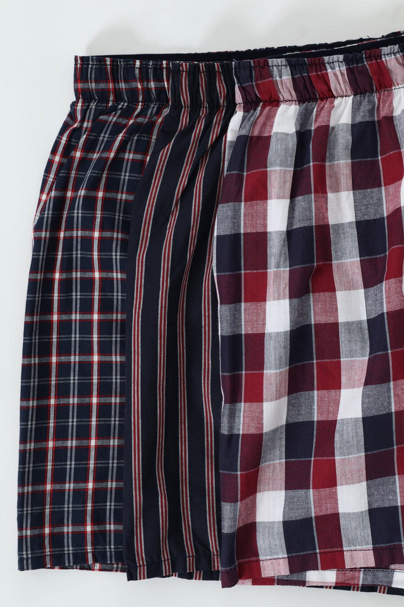 3 Pack Value Boxers - Red