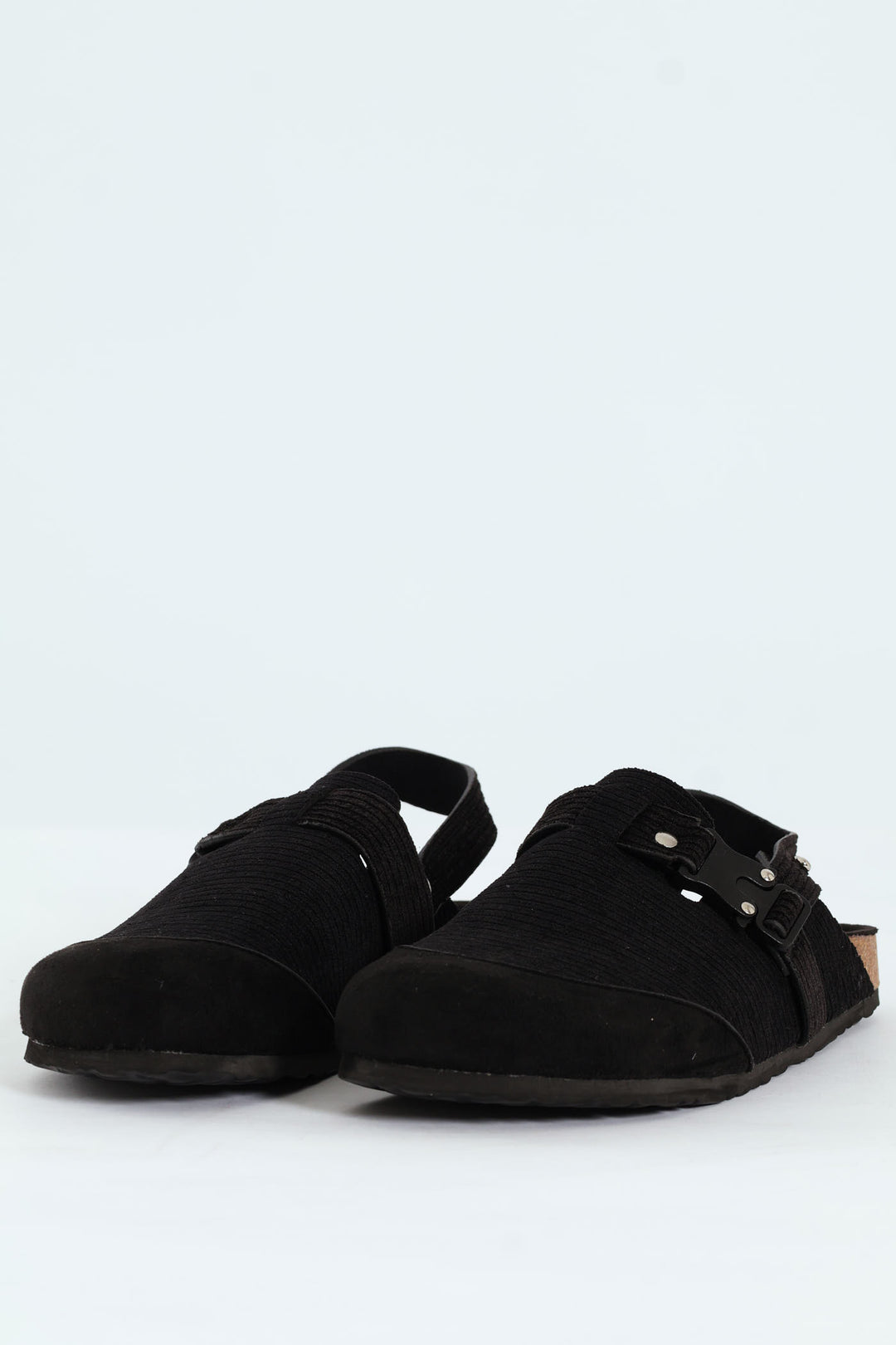 Slingback Clog With Chunky Hardware - Black
