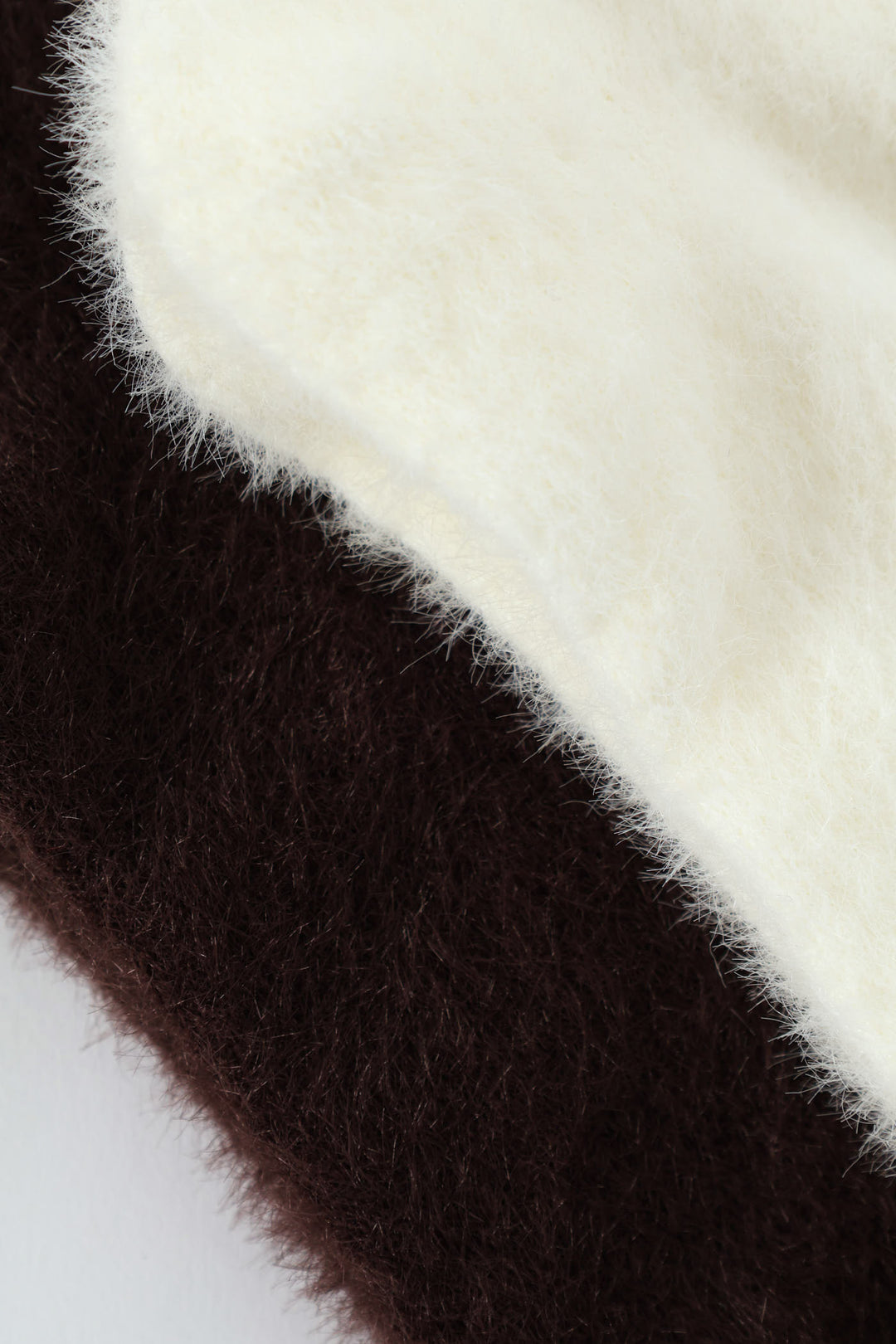 2 Pack Plain Cosy Fluffy Socks - Mid Brown