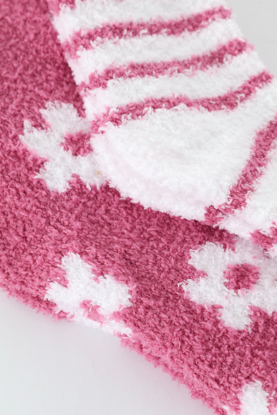 2 Pack Daisies Cosy Socks - Dusty Pink