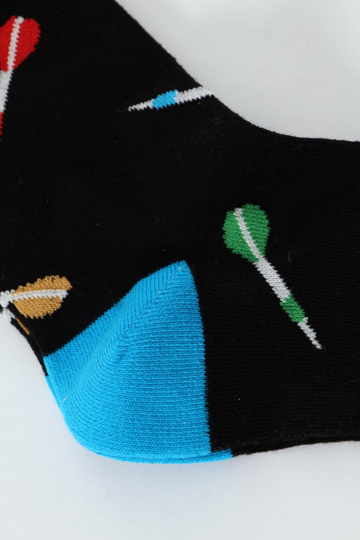 Single Darts Anklet Sock - Black