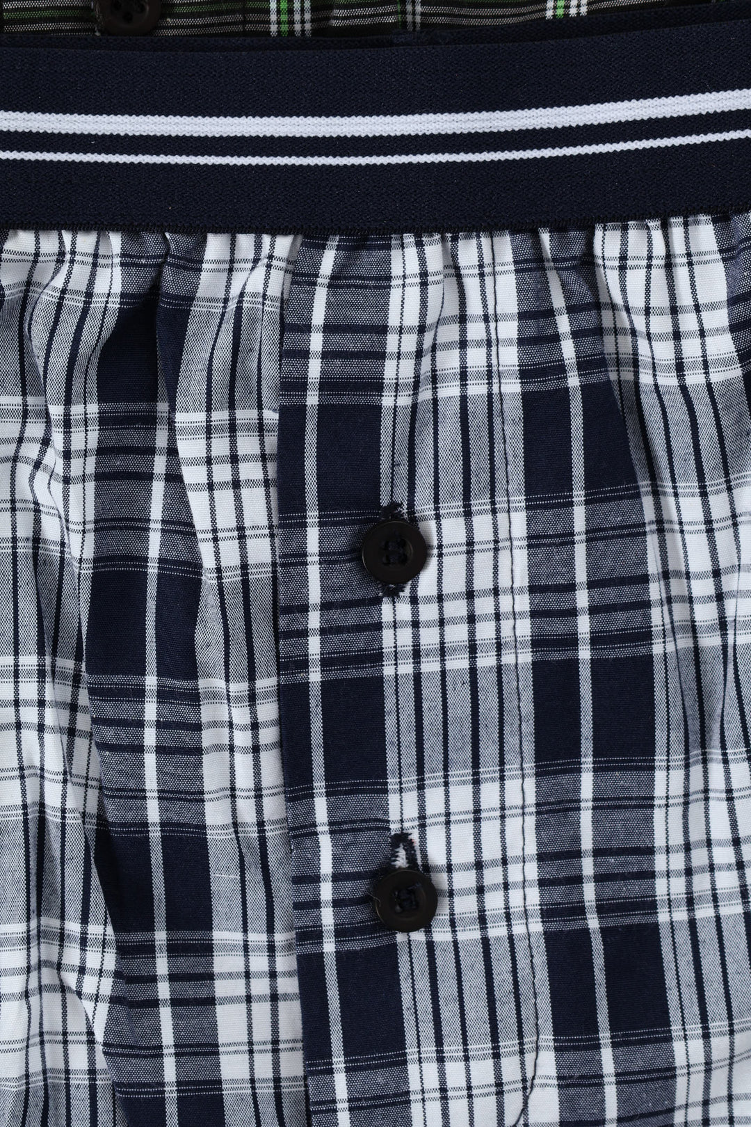 Boys 2 Pack Woven Check Boxers