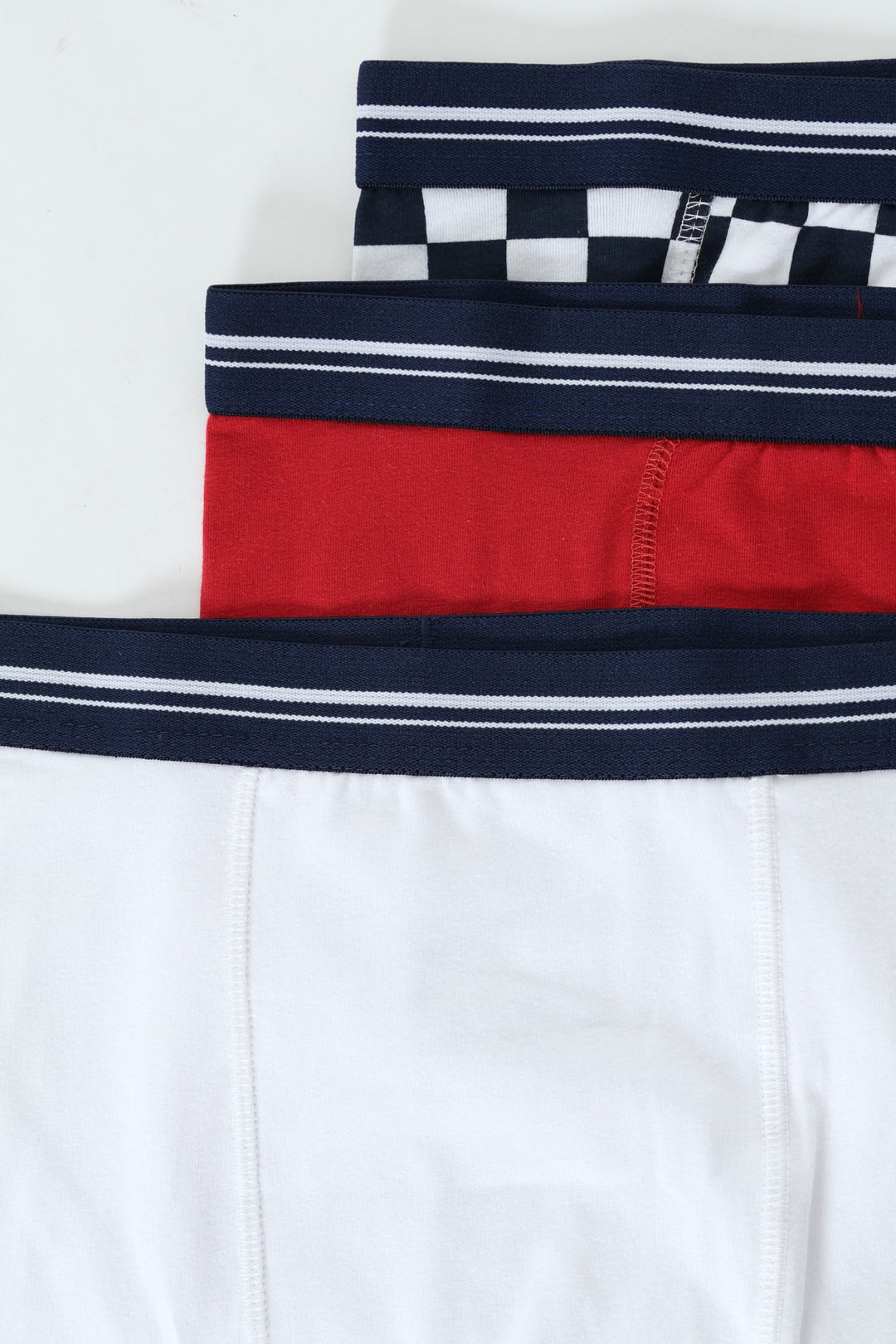 Boys 3 Pack Printed Racer Check Boxers