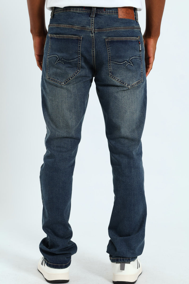 Terminator Straight Denim - Tea Stain