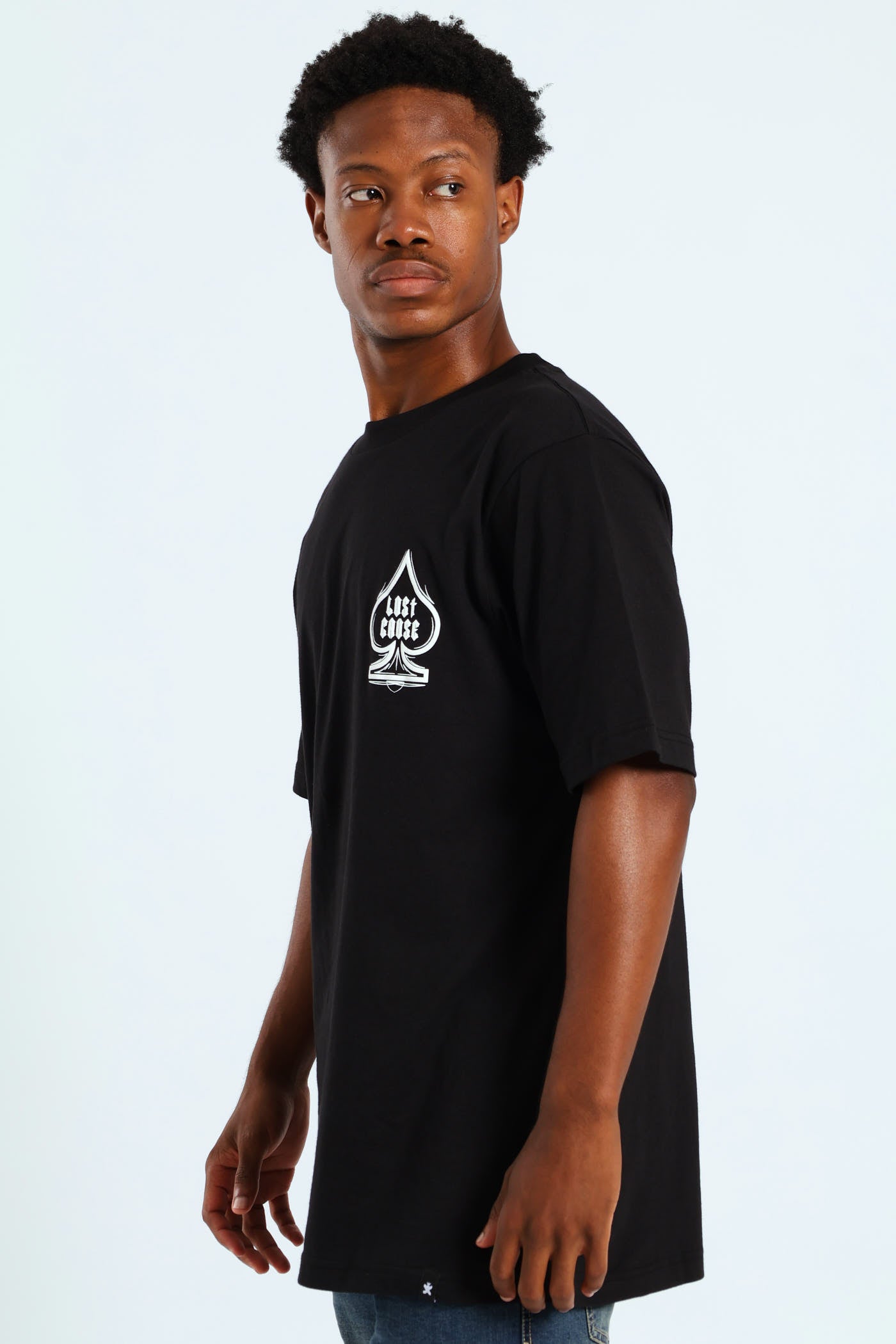 Mens Lost Cause Front & Back Tee - Black – Edgars