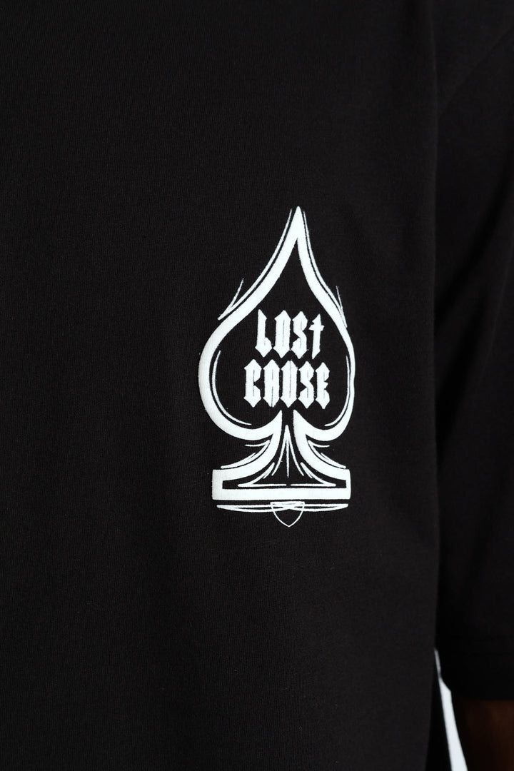 Lost Cause Front & Back Tee - Black