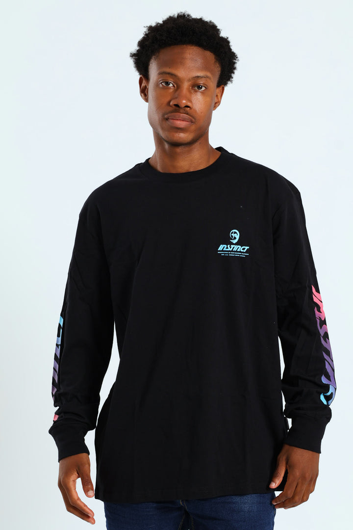 Long Sleeve Spectrum Tee - Black