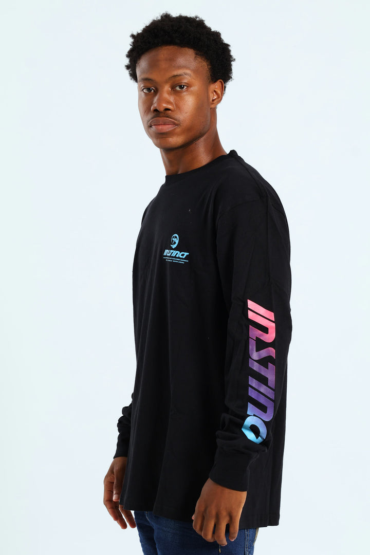 Long Sleeve Spectrum Tee - Black