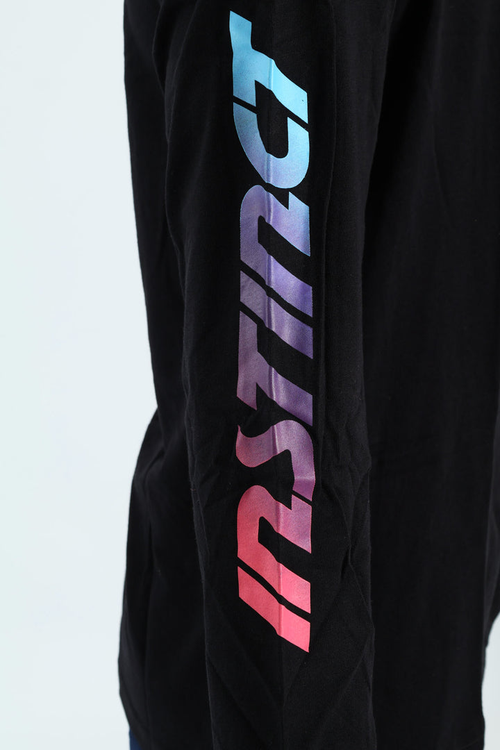 Long Sleeve Spectrum Tee - Black