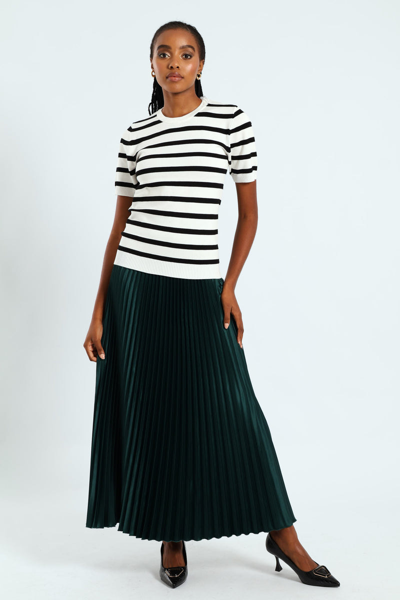 Stripe Pullover - Black/White