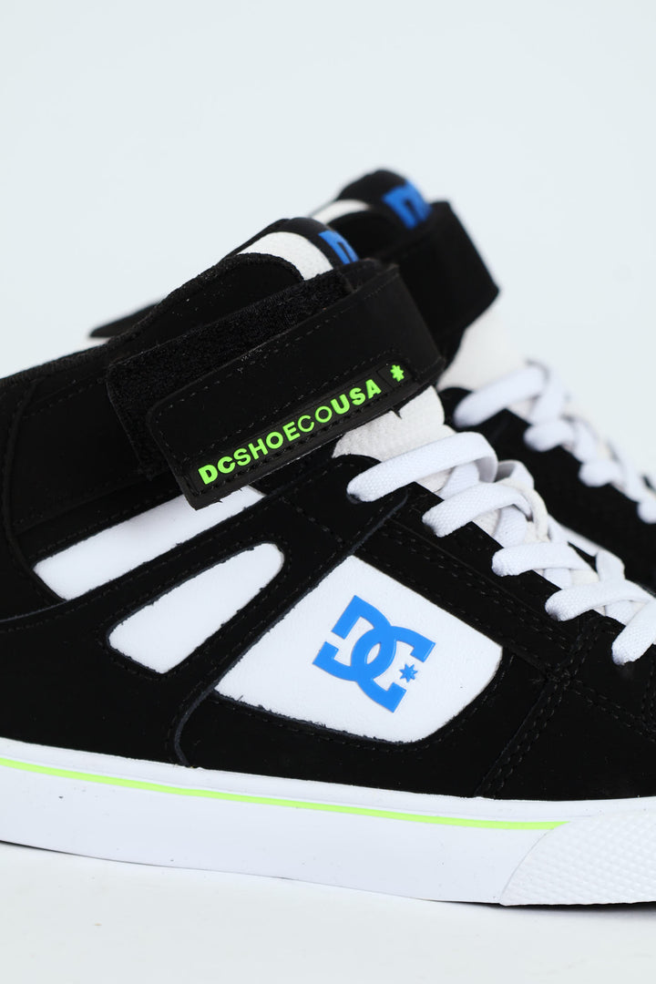 Boys High-Top Sneaker - Black