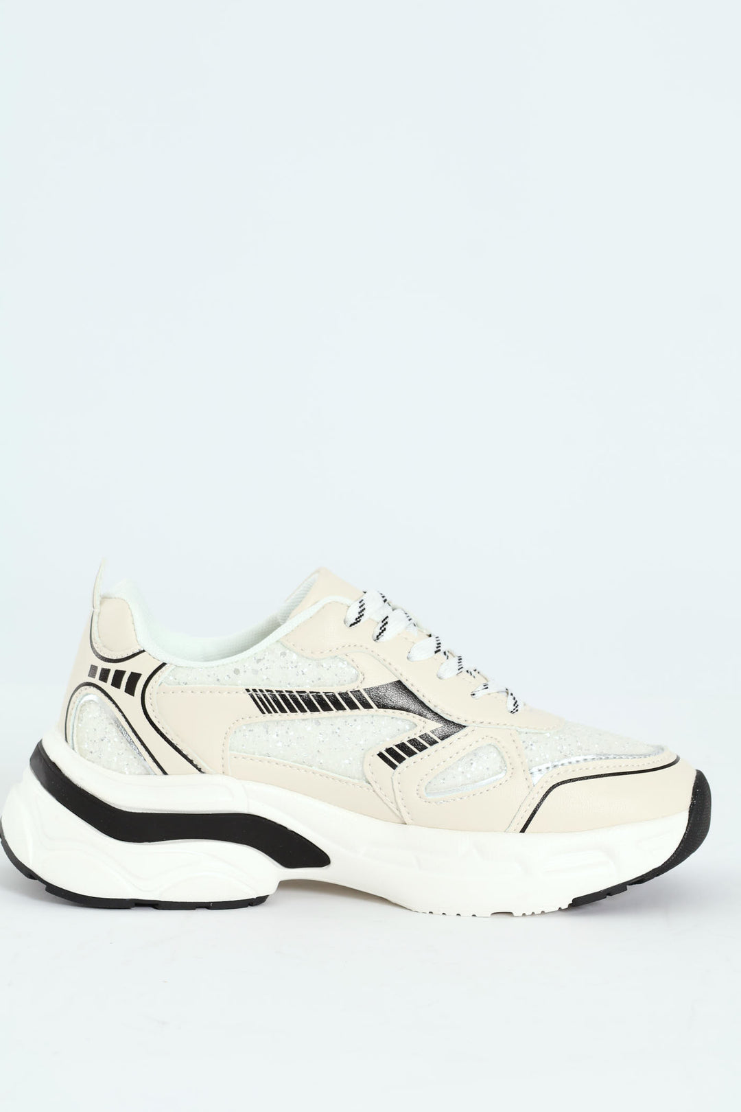 Chunky Glitter Sneaker - White