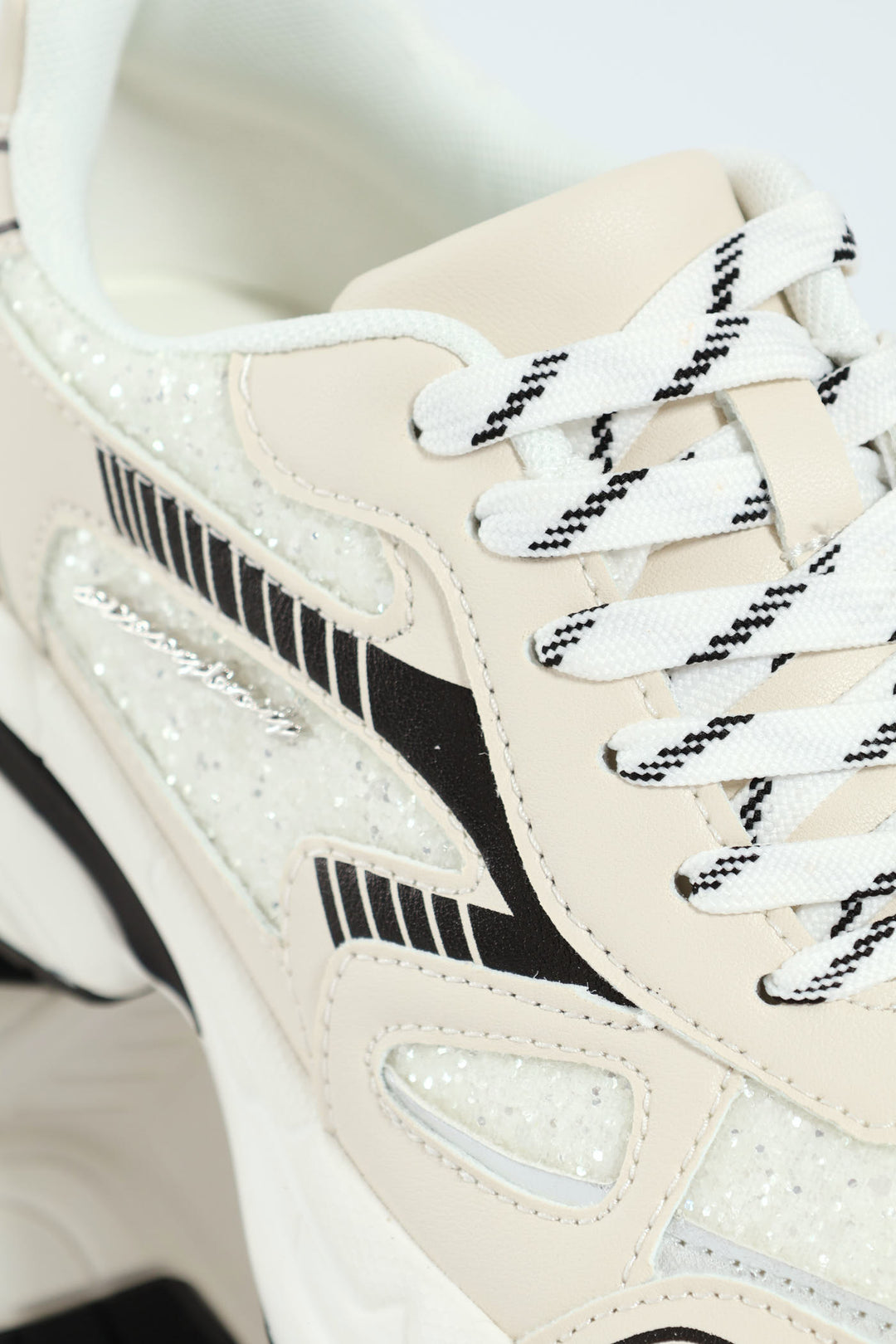Chunky Glitter Sneaker - White