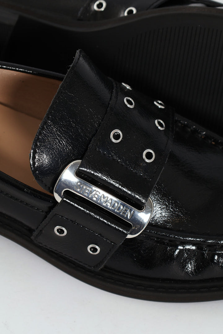 Max Track Buckle Loafer - Black