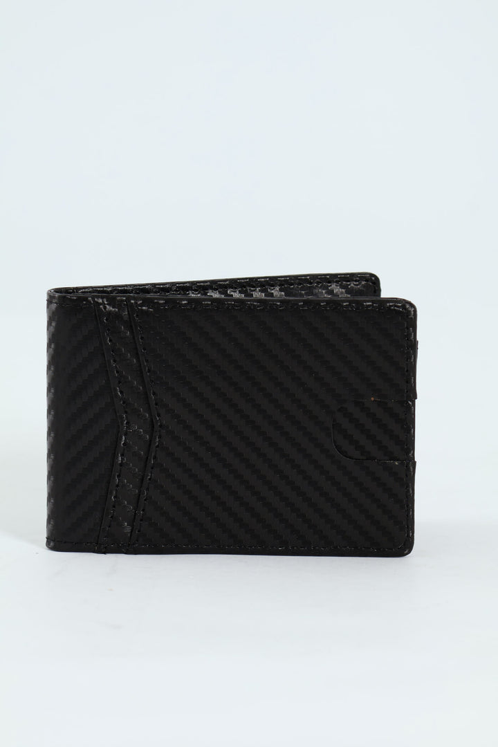 Metal Clip Card Holder Wallet - Black