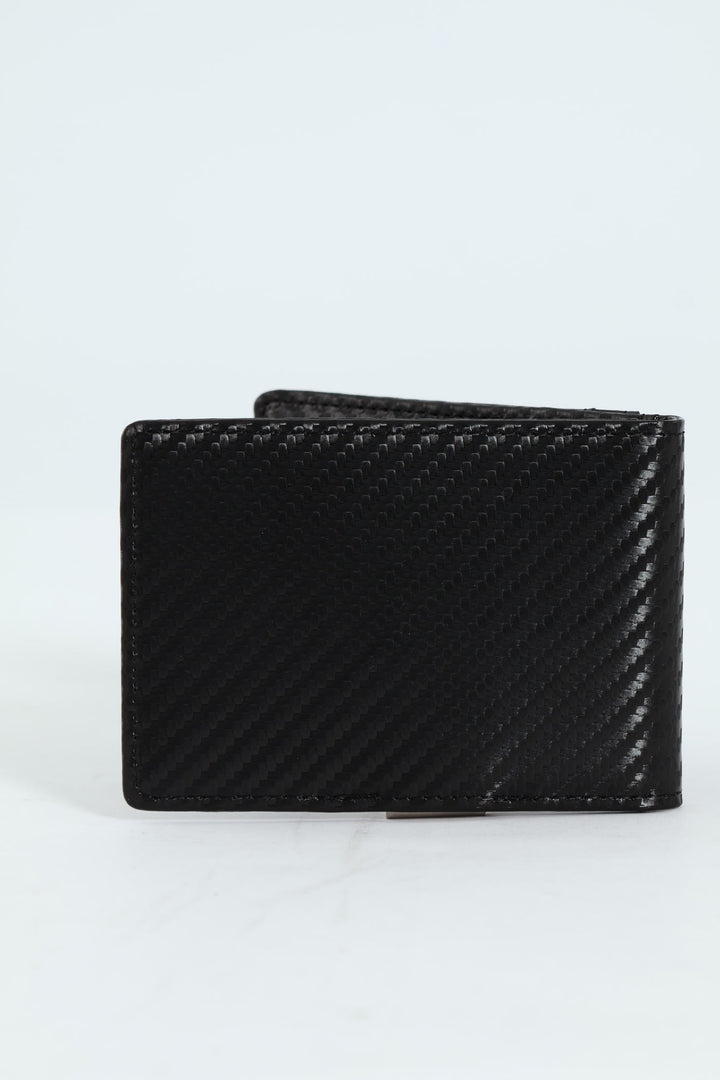 Metal Clip Card Holder Wallet - Black