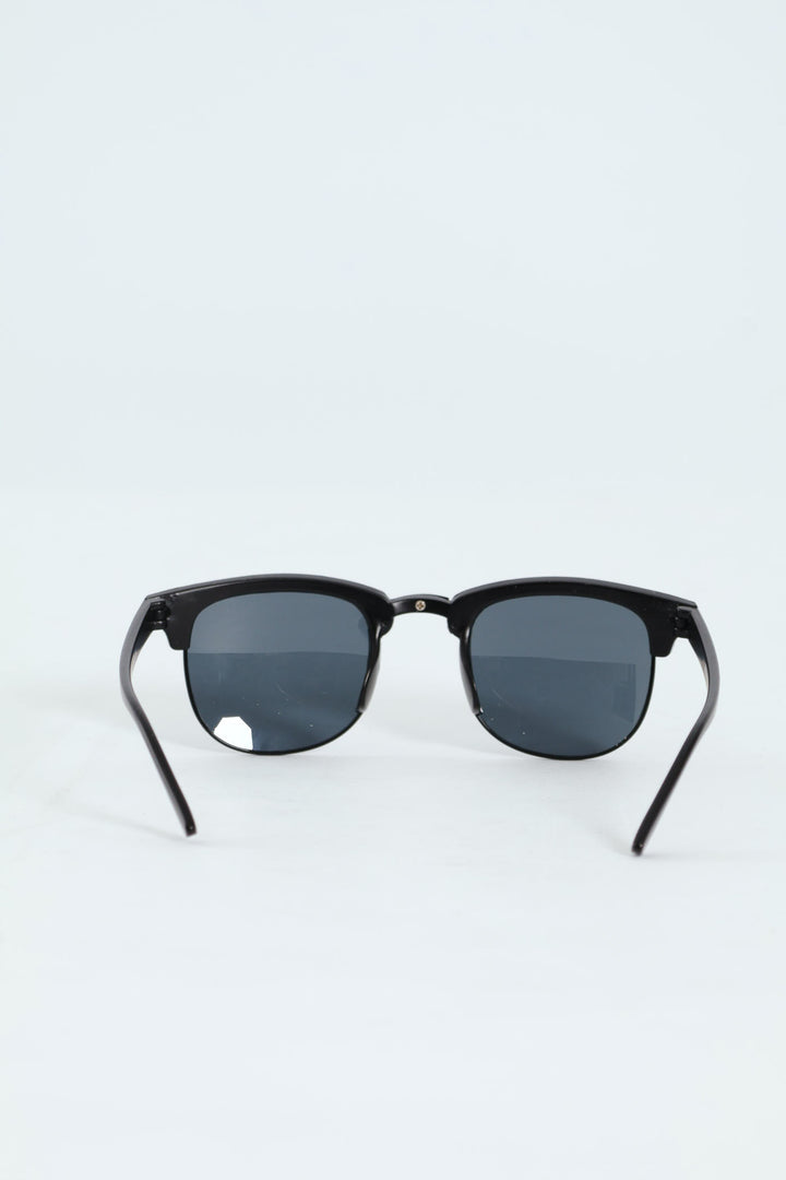 Boys Matte Clubmaster Sunnies - Black