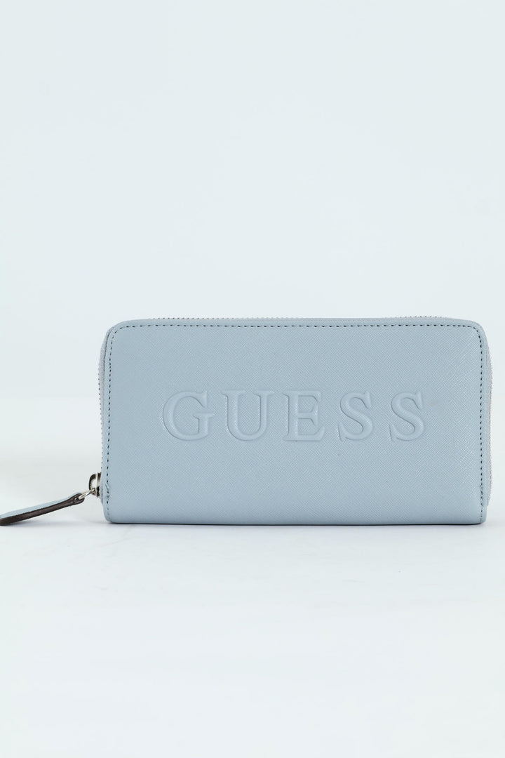 Haddington Medium Zip Around Purse - Denim