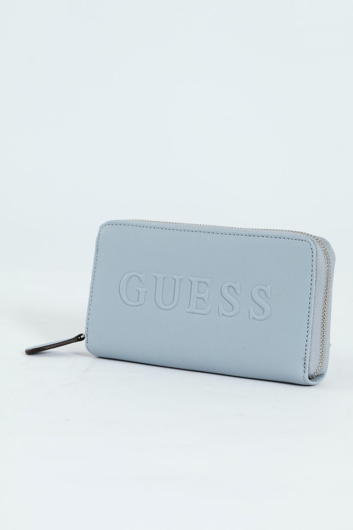 Haddington Medium Zip Around Purse - Denim
