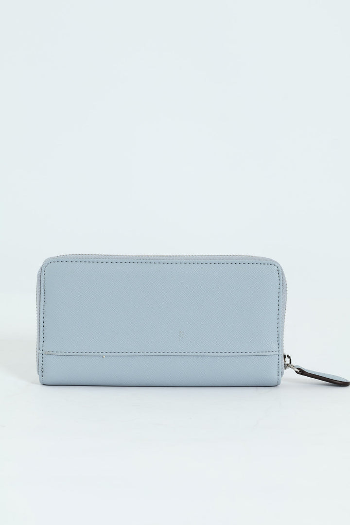 Haddington Medium Zip Around Purse - Denim