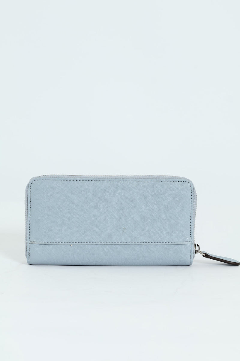 Haddington Medium Zip Around Purse - Denim
