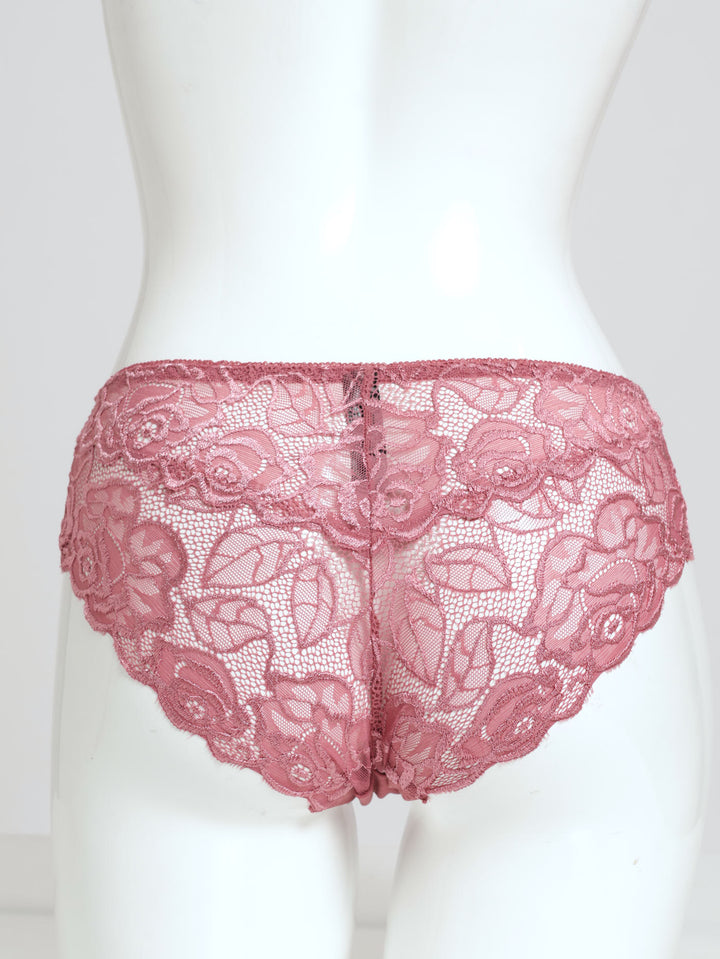 2 Pack Bikini Panties - Heather Rose/Black