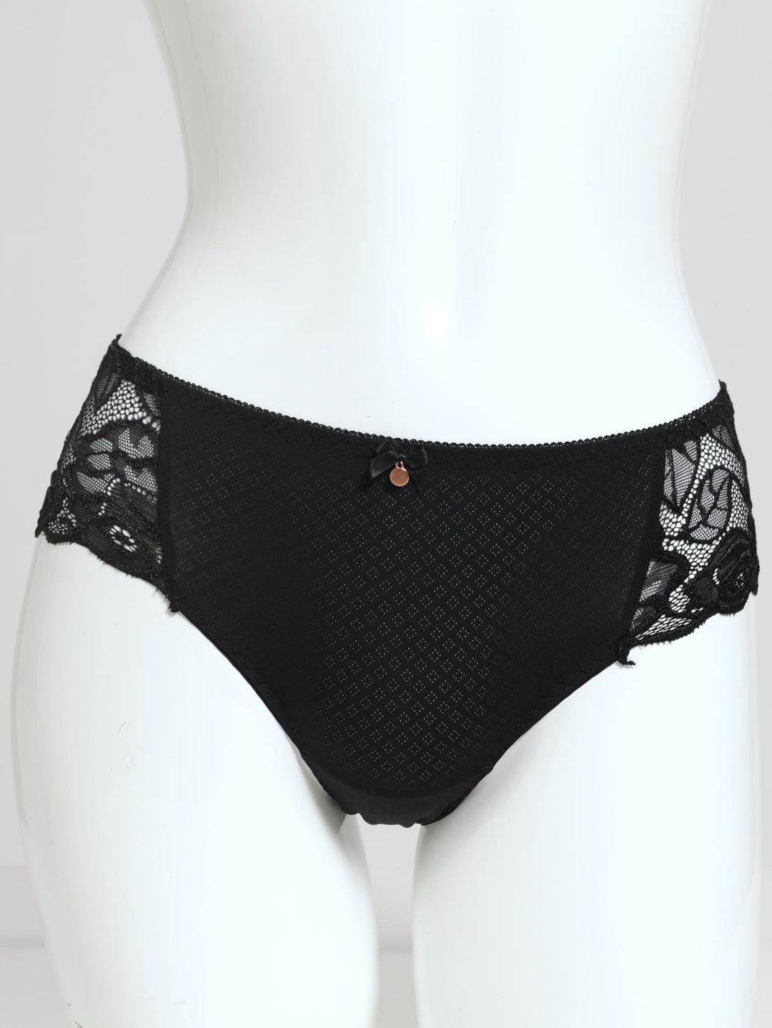 2 Pack Bikini Panties - Heather Rose/Black