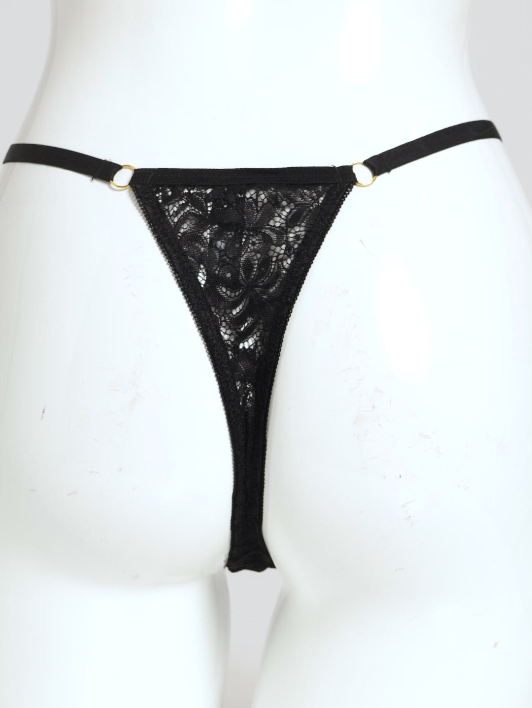 Full Lace Thong - Black