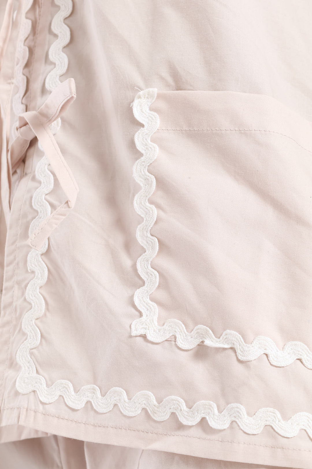 Tie Front Detail Sleep Set - Light Grey