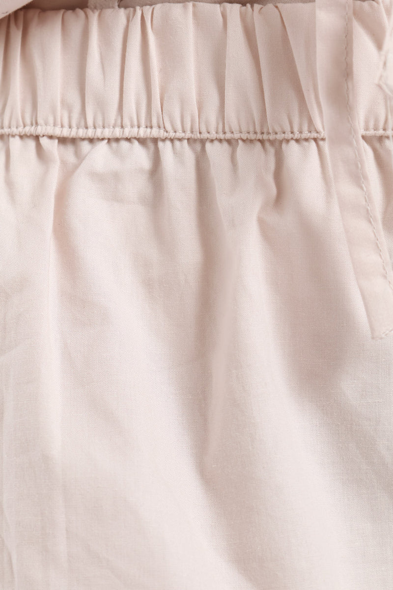 Tie Front Detail Sleep Set - Light Grey