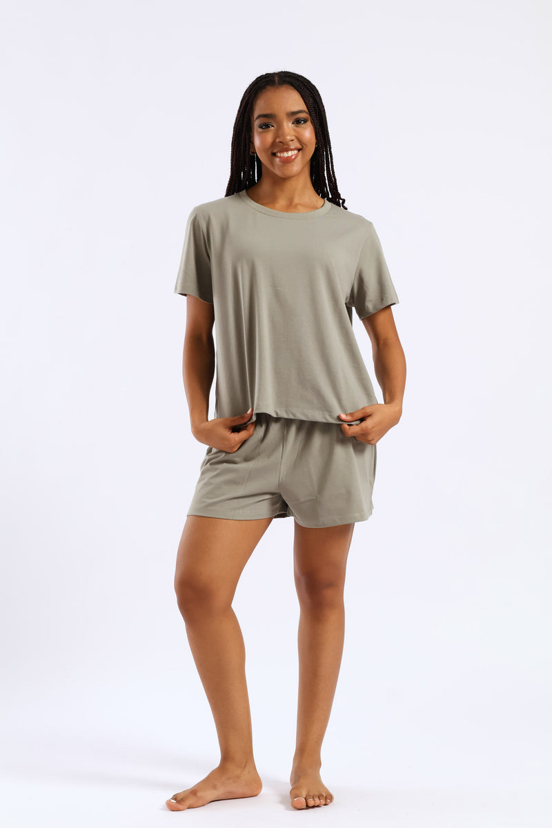 Knit Short Sleep Set - Fatigue