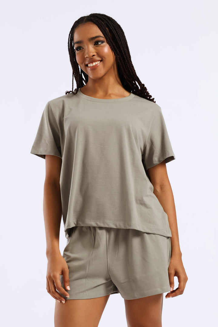 Knit Short Sleep Set - Fatigue