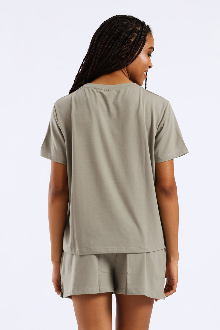 Knit Short Sleep Set - Fatigue