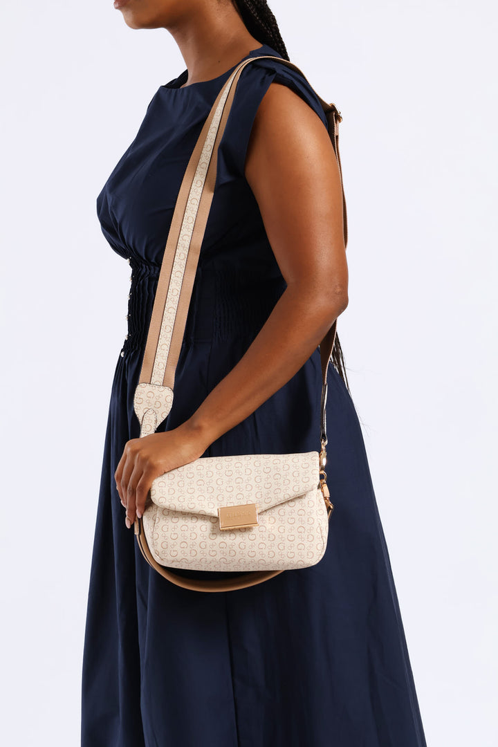 Jarson Crossbody Flap Bag - Khaki