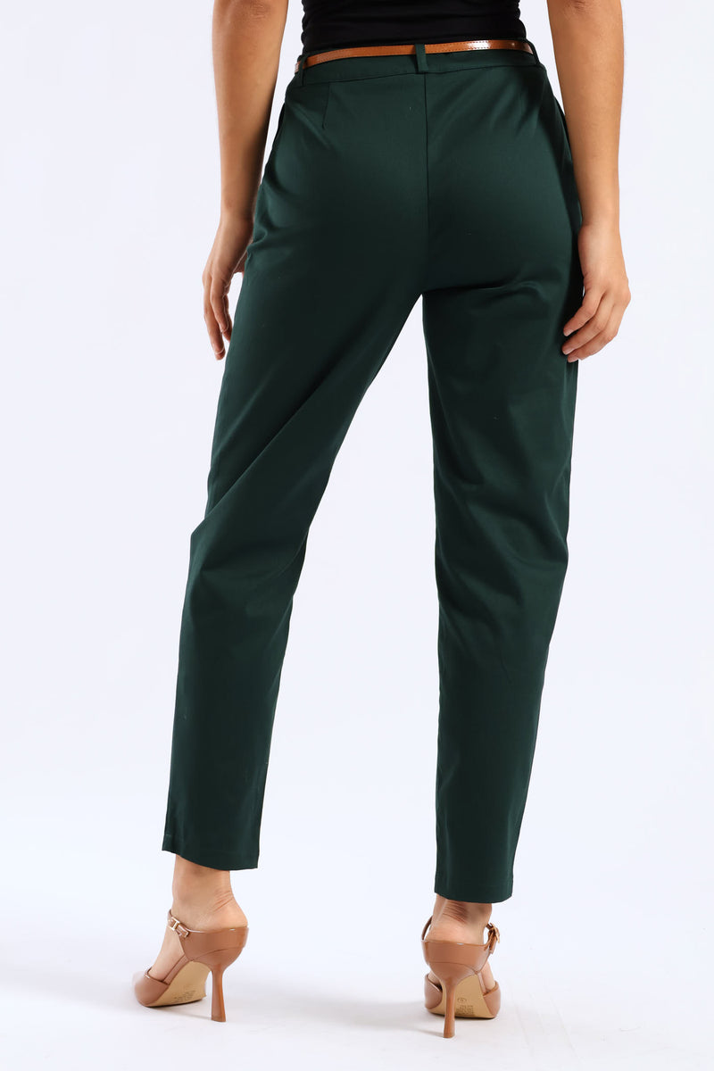 Belted Chino Pant - Teal