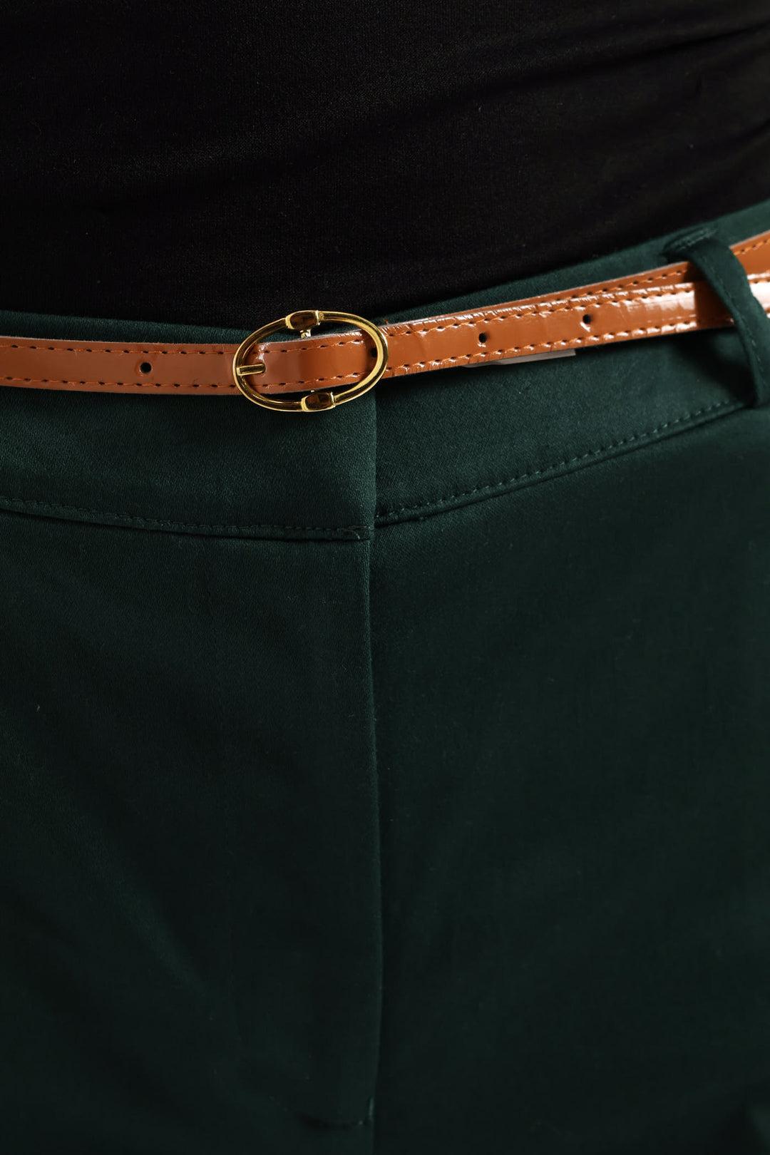 Belted Chino Pant - Teal