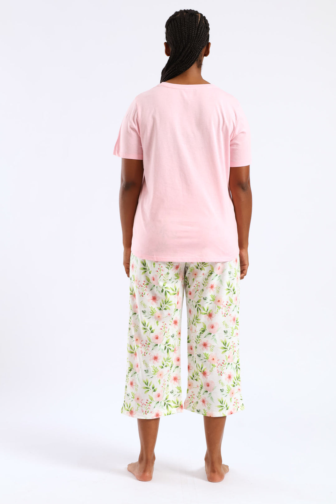 Live Life Tee & Capri Pant Set - Pink