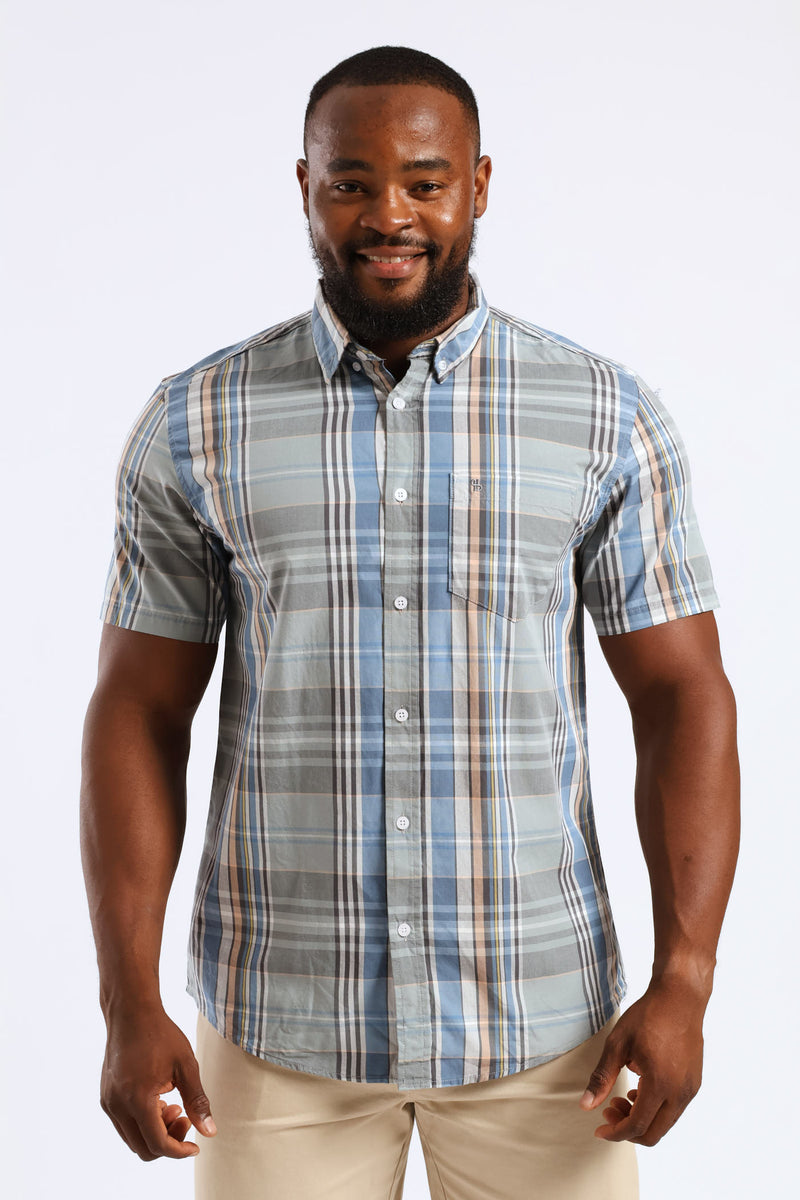 Check Regular Shirt - Light Green