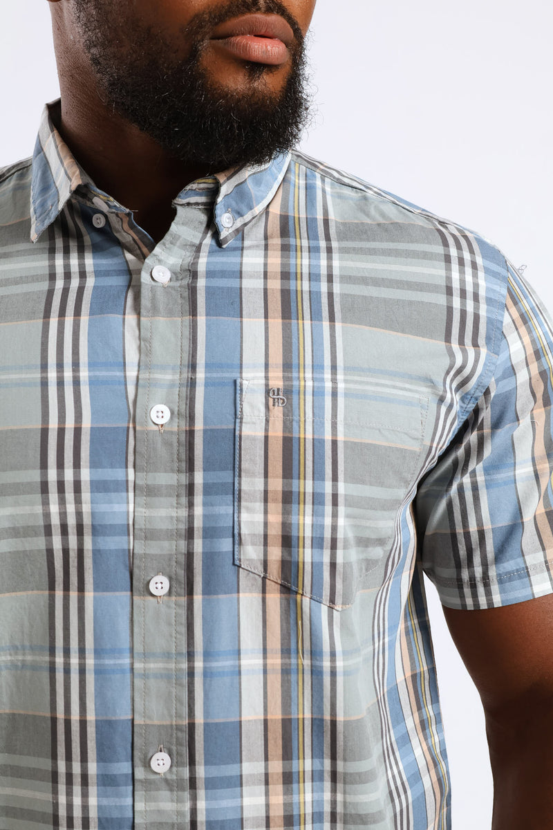 Check Regular Shirt - Light Green