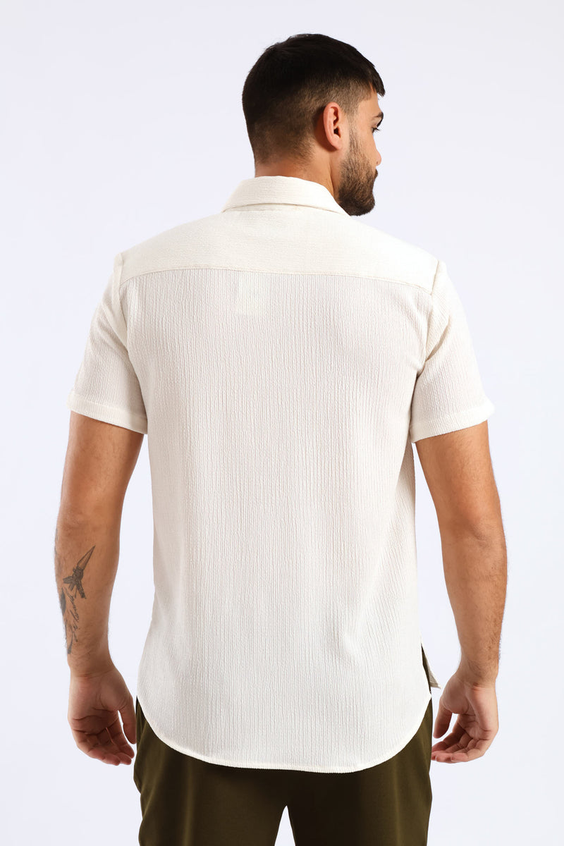 Crinkle Shirt - White