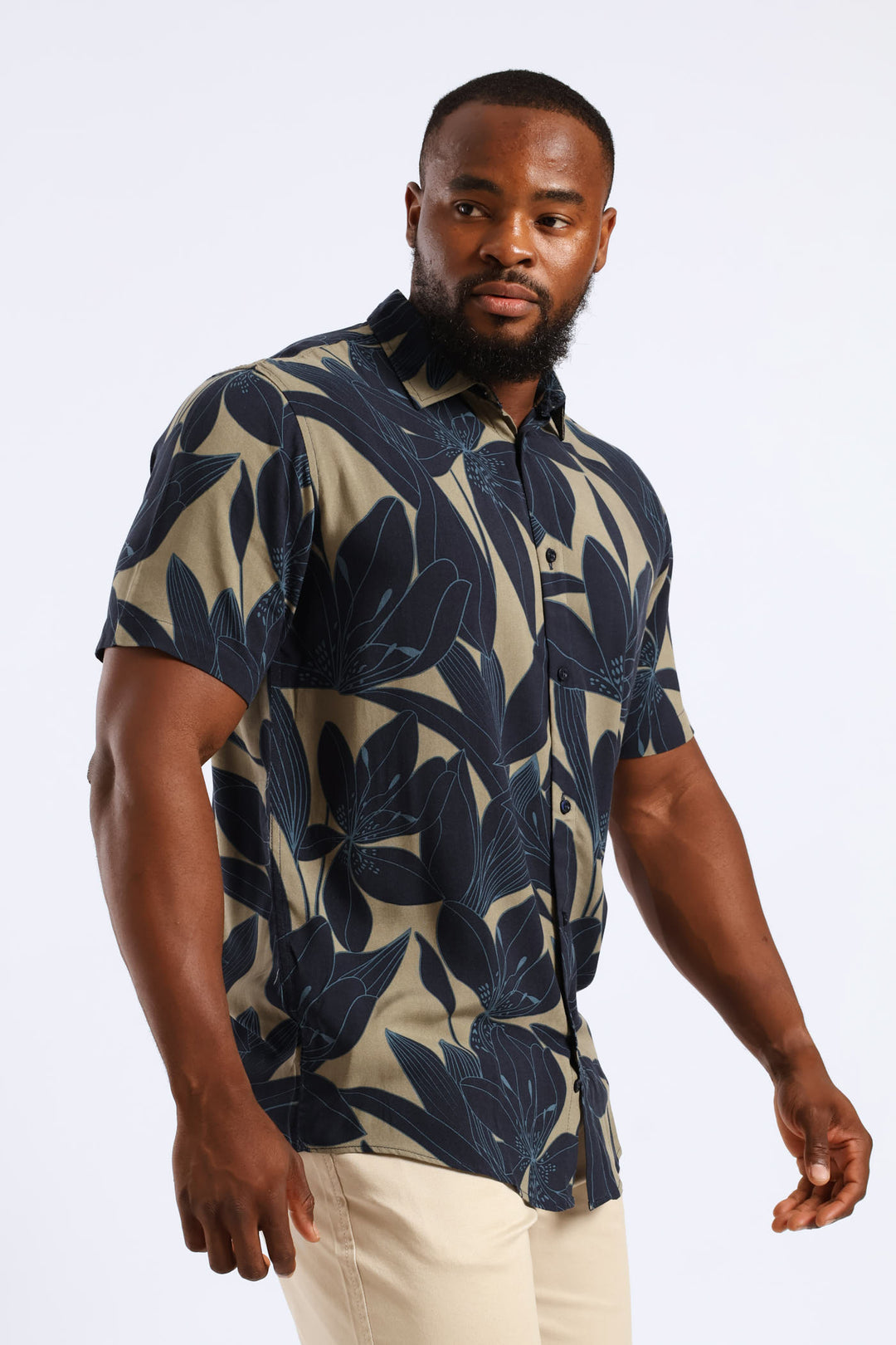 Orchid Viscose Regular Shirt - Olive