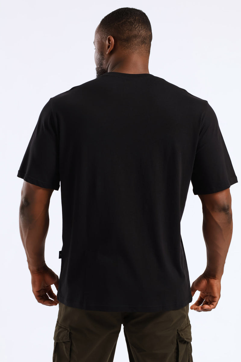 Icon Line Photo Print Tee - Black