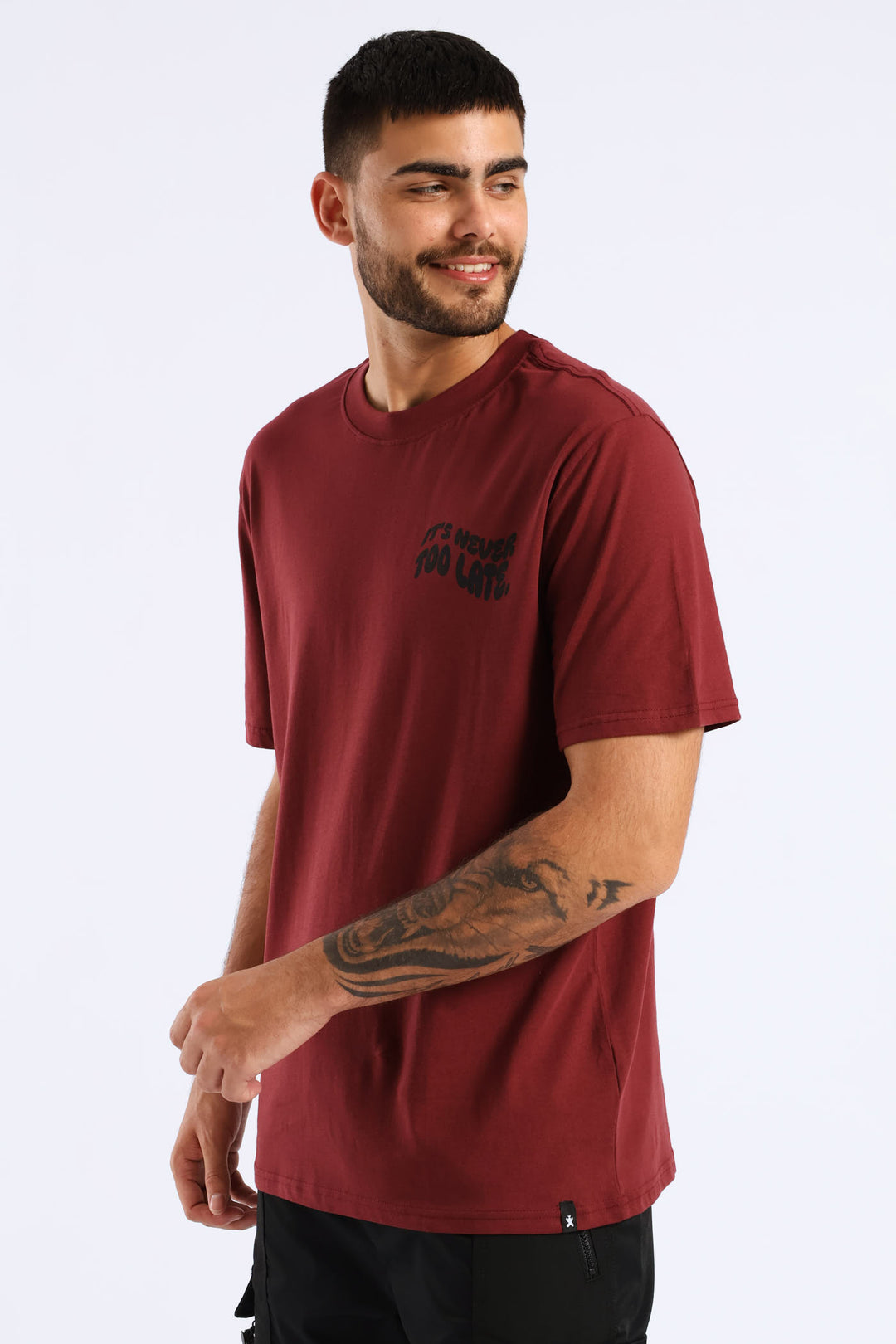 Good Things Front & Back Print - Burgundy