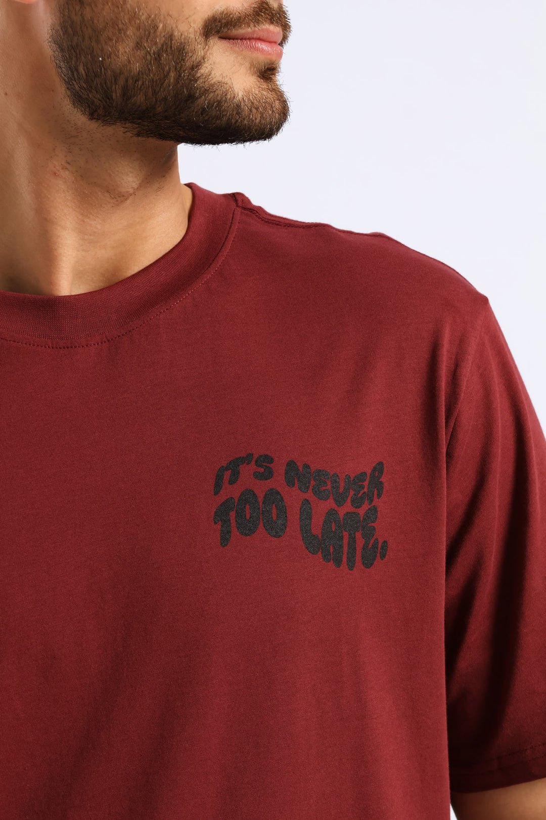 Good Things Front & Back Print - Burgundy